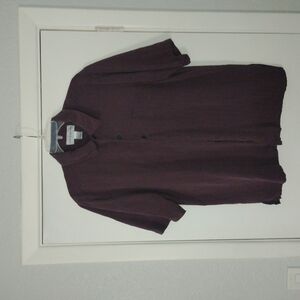 Croft & Barrow Purple Casual Button Down Shirt